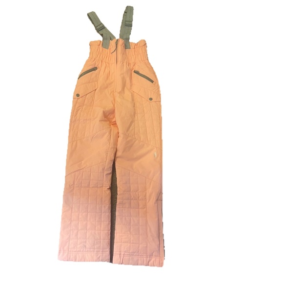 Free People All Prepped Ski Bib color wintermelon/peach - Picture 1 of 3